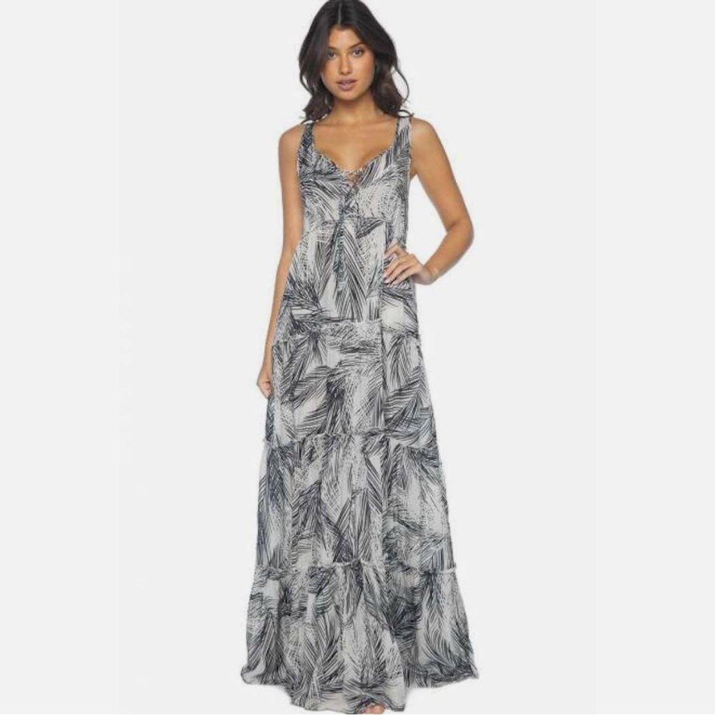 Pilyq Nassau Gulsina Maxi Swim Cover Up Dress